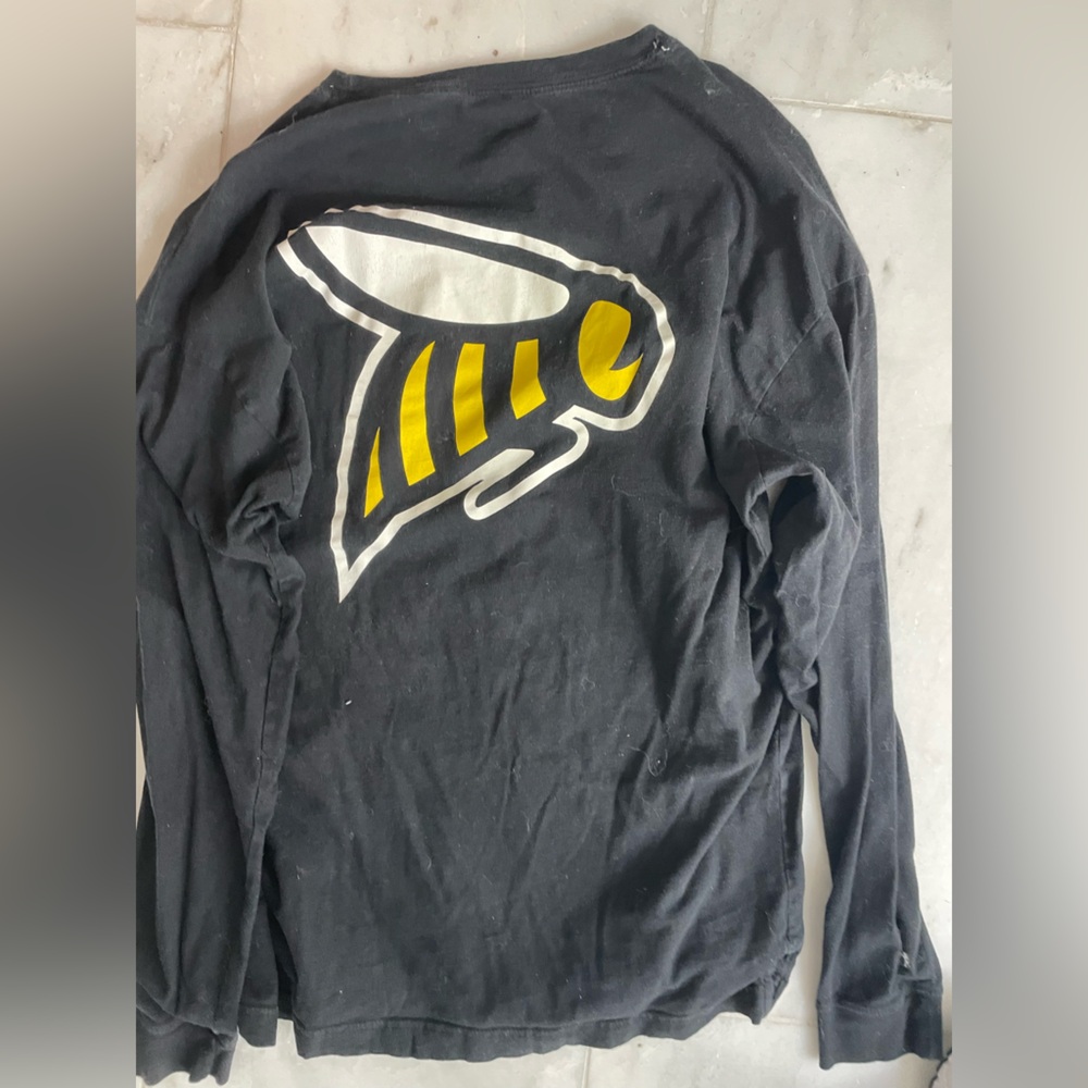 SCAD Savannah college,League Black Long Sleeve Tee with Yellow and White Graphic